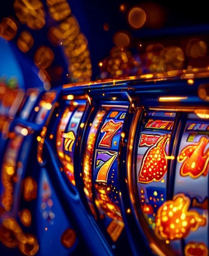 Glowing pokie reels at Woohoo9